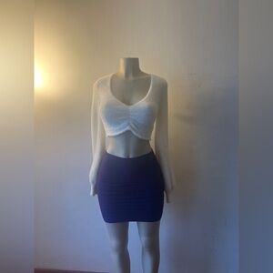 Soft Cozy Cream Puffy Sleeve Crop Top